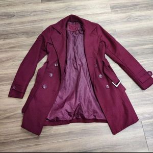 COPY - Burgundy Trench Coat